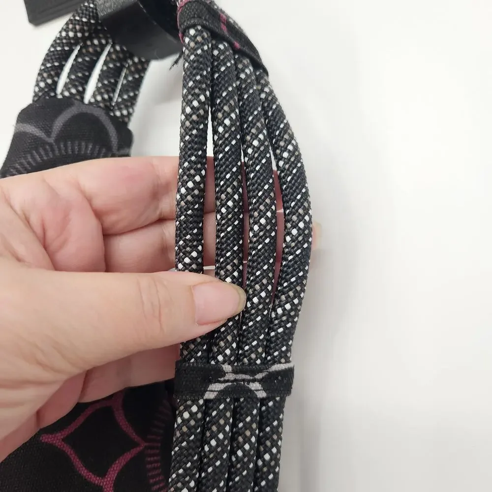 Kavu Black & Pink Rope Medallion Crossbody Doily Dream Sling Backpack Women's OS